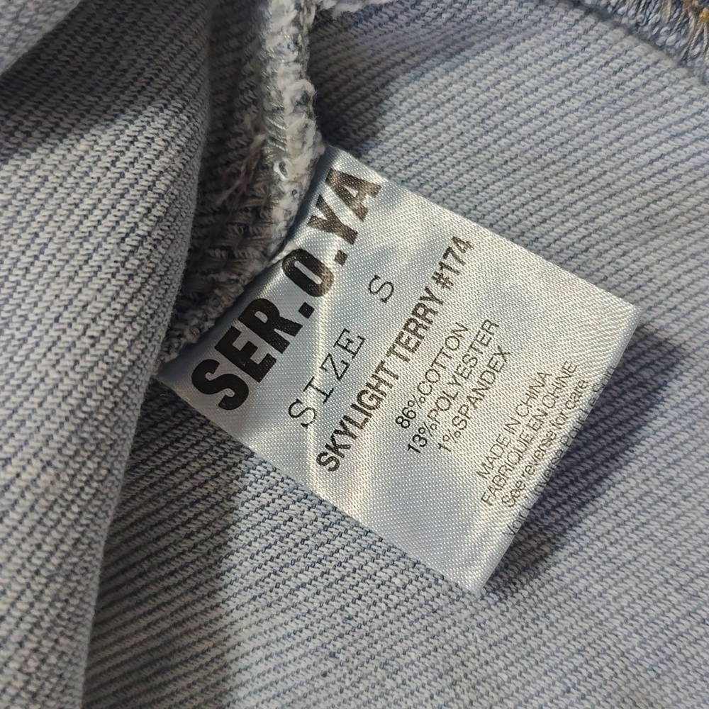 Ser.o.ya Edith Terry Cropped Hoodie size S - Picture 8 of 10